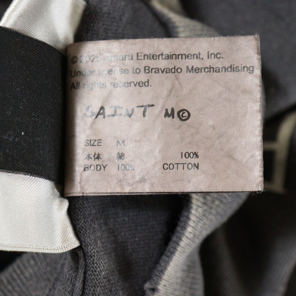 SAINT MICHAEL(セントマイケル) 25SS 2PAC 2PC SS TEE 2パック プリントクルーネック半袖Tシャツ グレー SM-HR8-0000-C14