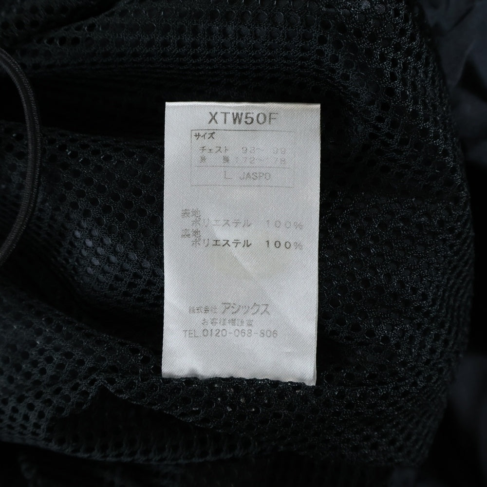 ASICS(アシックス) Nylon Jacket XTW50F フロントロゴナイロンジャケット ウィンドブレーカー ブラック