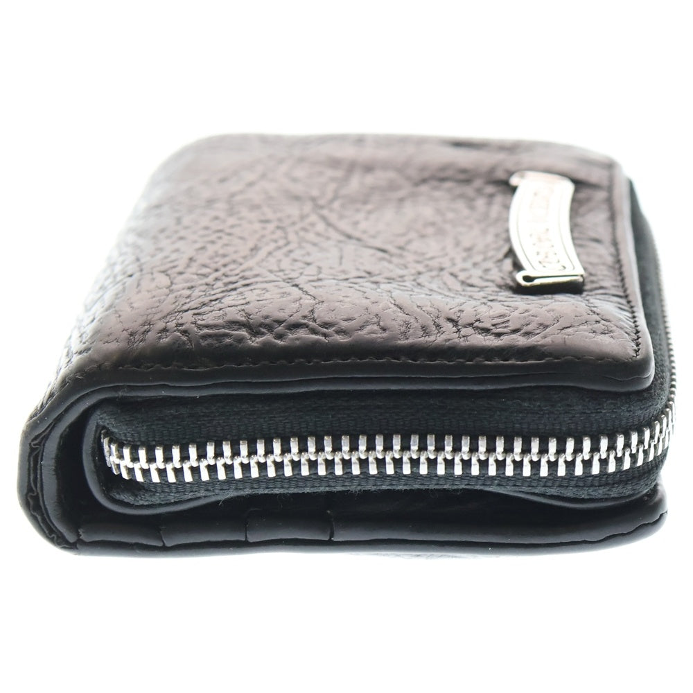 CHROME HEARTS(クロムハーツ) SQ ZIP BILL スクエアジップビル レザーウォレット 財布 ブラック BCA376