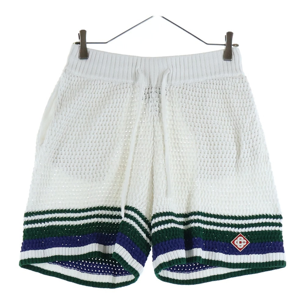 CASABLANCA(カサブランカ) TENNIS CLUB SHORTS MS24-KW-660-01 クロケットテニスハーフパンツ ショーツ ホワイト