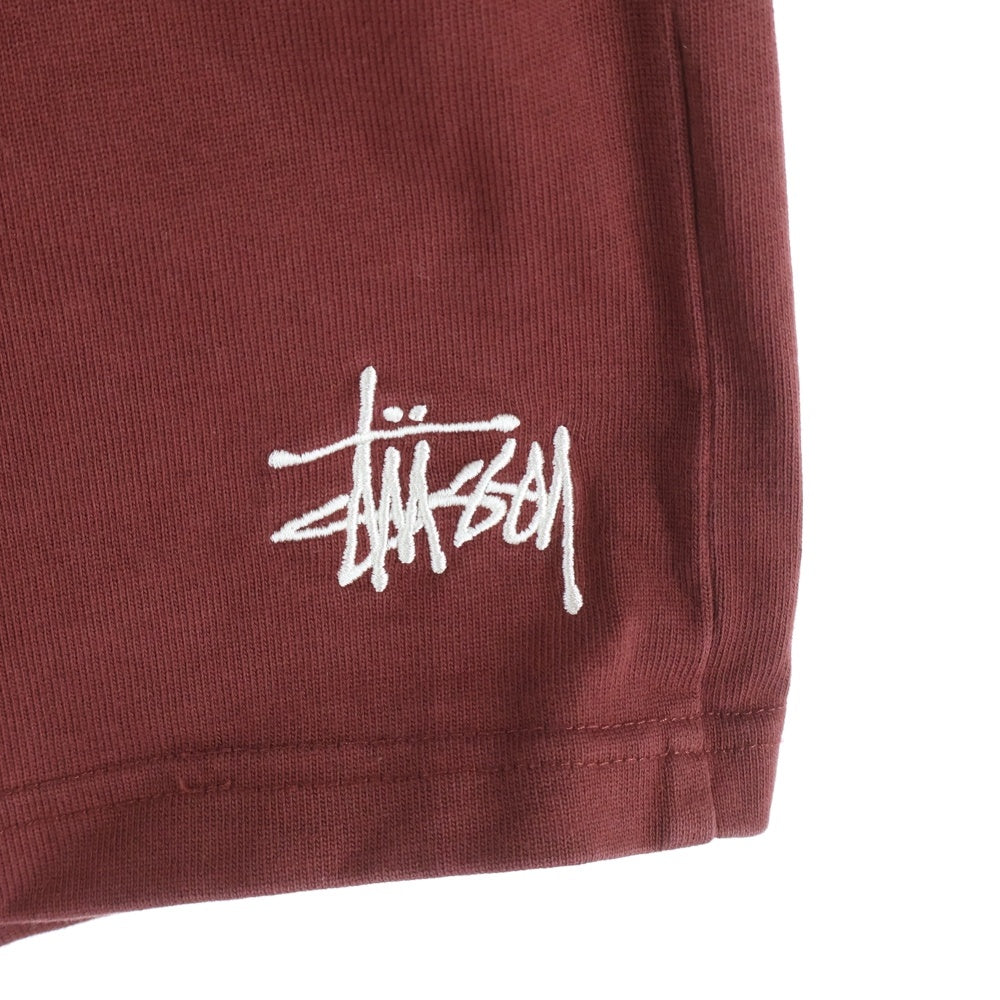 STUSSY(ステューシー) 25ss JERSEY SHORT フロント ジャージー スウェット ショーツ ハーフパンツ ボルドー 112334