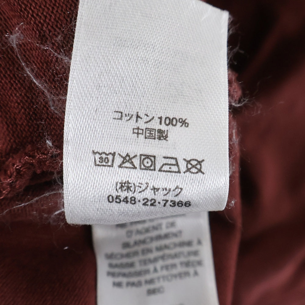 STUSSY(ステューシー) 25ss JERSEY SHORT フロント ジャージー スウェット ショーツ ハーフパンツ ボルドー 112334