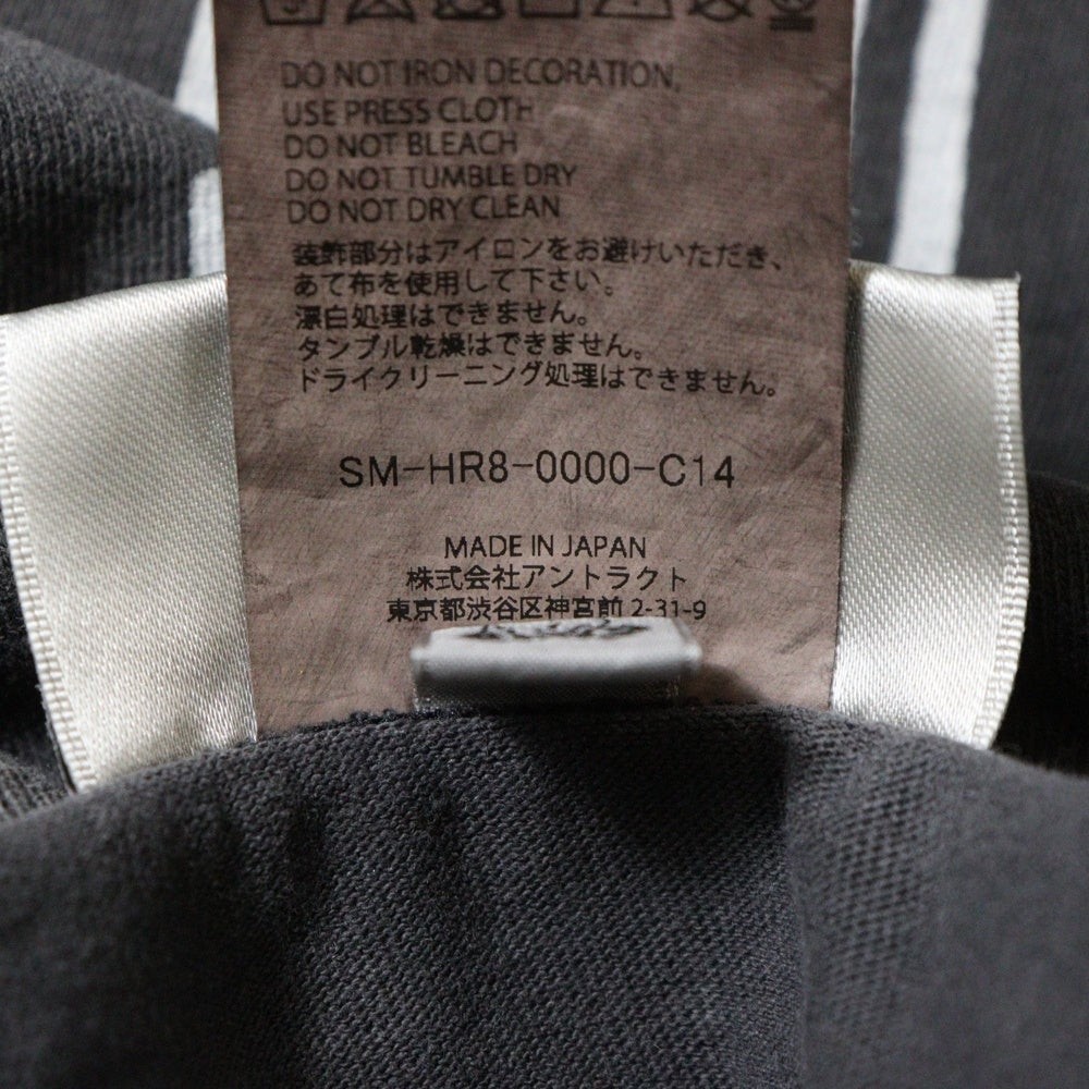 SAINT MICHAEL(セントマイケル) 25SS×2PAC 2PC SS TEE SM-HR8-0000-C14 2パック ヴィンテージ加工プリント半袖Tシャツ ブラック