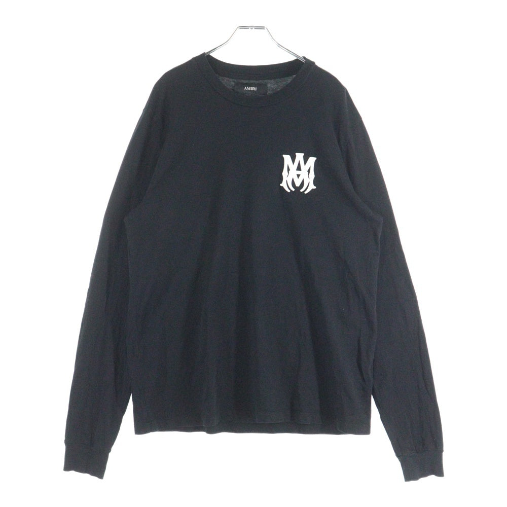 AMIRI(アミリ) Back Logo L/S TEE AMJYTE1276 バックロゴプリント クルーネック長袖Tシャツカットソー ロンT ブラック