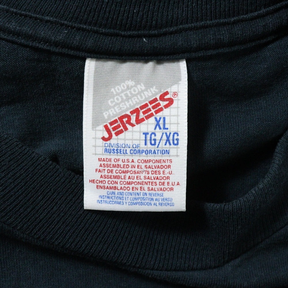 VINTAGE(ヴィンテージ) 90s 2PAC STOP THE VIOLENCE JERZEESタグ 両面プリントクルーネック半袖Tシャツカットソー ダークグリーン