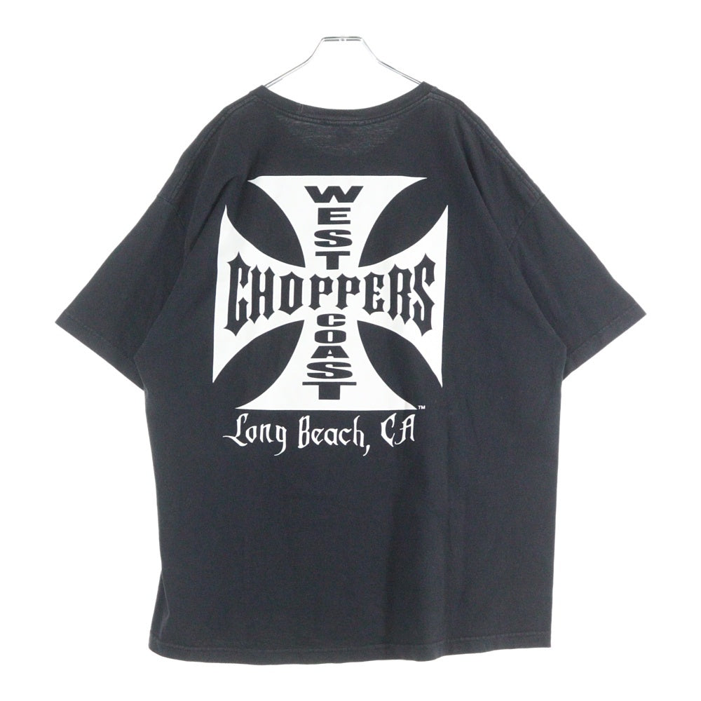 VINTAGE(ヴィンテージ) West Coast Choppers ウェスト コースト チョッパーズ 00s モーターサイクル バイカーTシャツ 両面プリント クルーネック半袖Tシャツカットソー ブラック