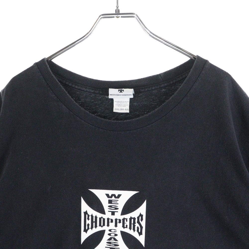 VINTAGE(ヴィンテージ) West Coast Choppers ウェスト コースト チョッパーズ 00s モーターサイクル バイカーTシャツ 両面プリント クルーネック半袖Tシャツカットソー ブラック