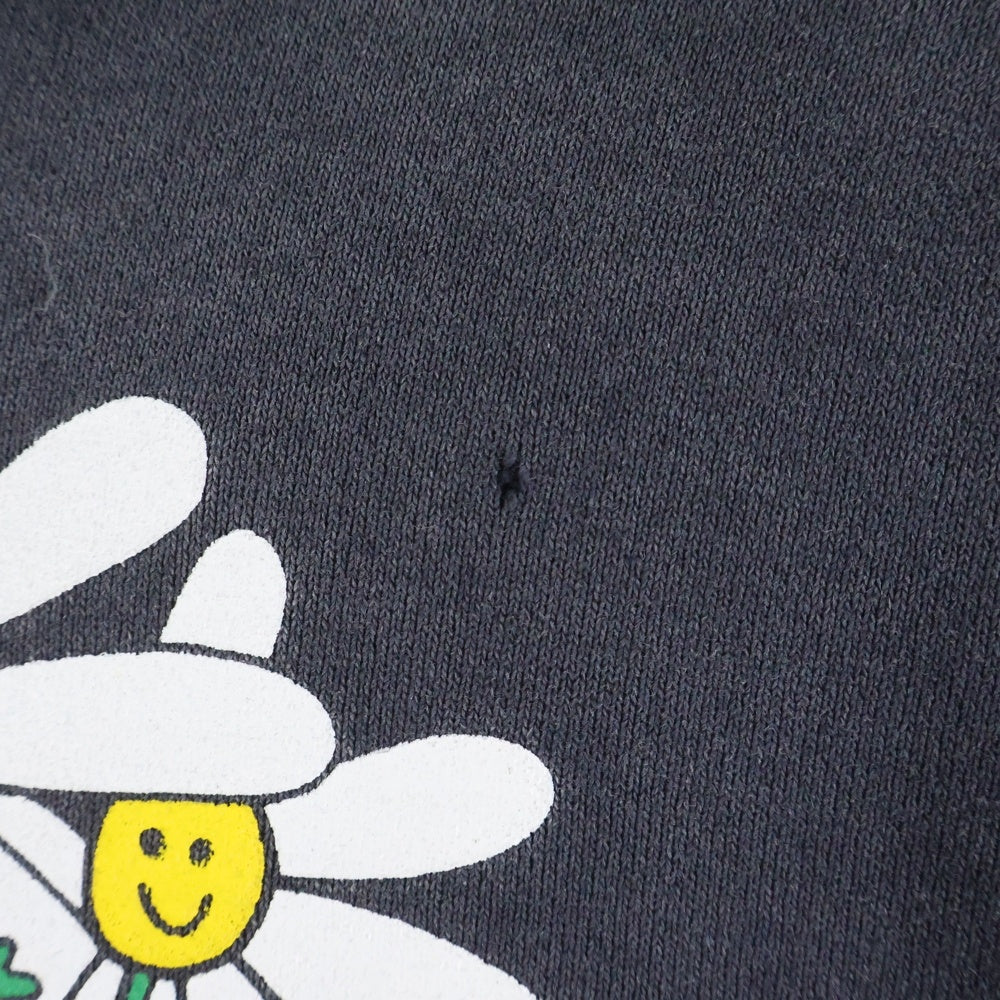SAINT MICHAEL(セントマイケル) 25AW ×DE LA SOUL DLS_HOODIE ×デラソウル ダメージ加工 プルオーバーパーカー フーディ グレー SM-HR1-0000-C19