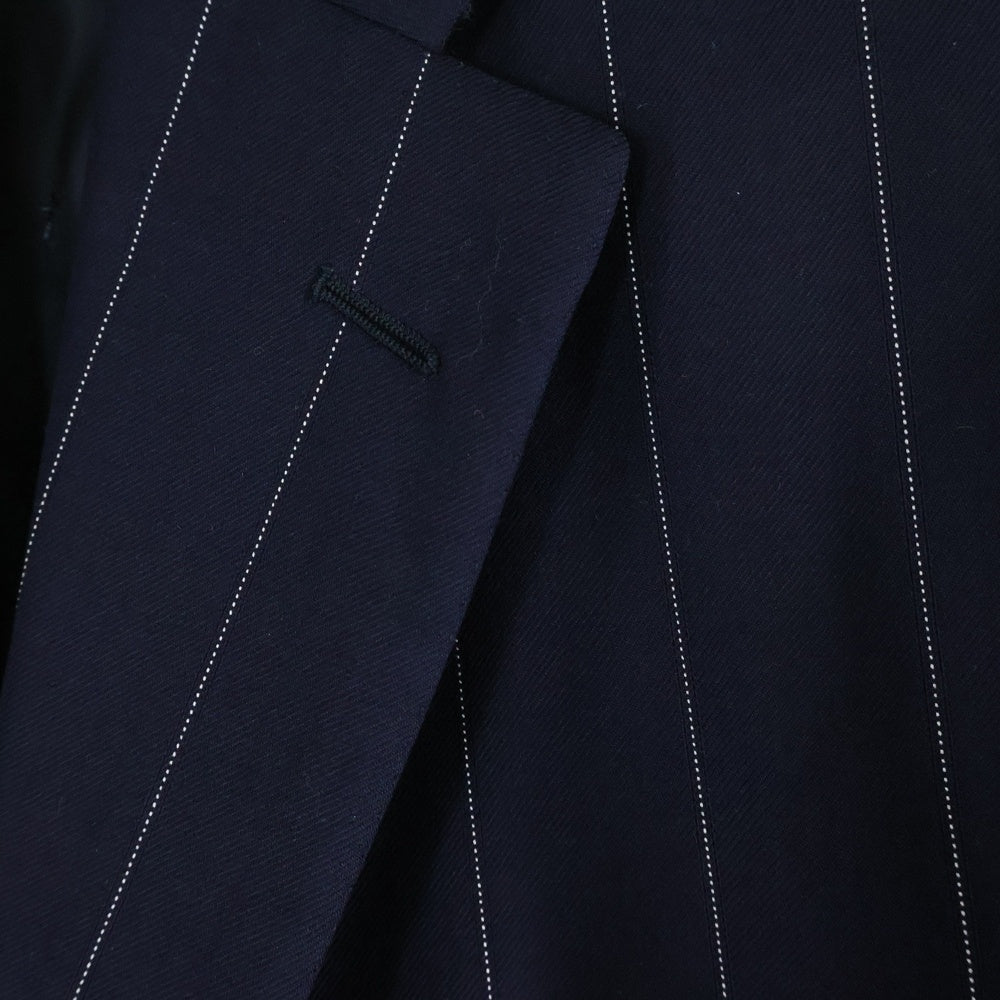BELVEST(ベルベスト) Stripe Tailored Jacket A535 ストライプ テーラードジャケット ネイビー