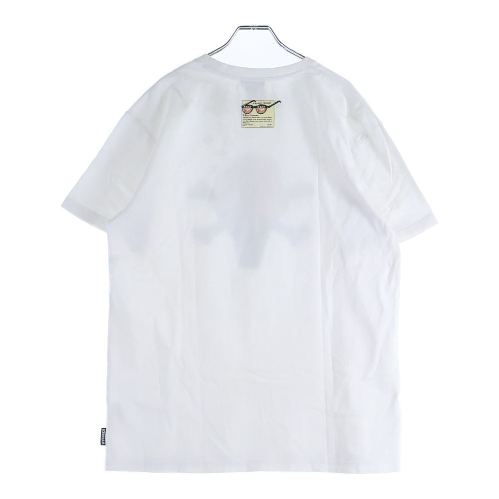 ICE CREAM(アイスクリーム) SKULL T-SHIRT 491-2207 スカルプリント クルーネックス半袖Tシャツカットソー ホワイト