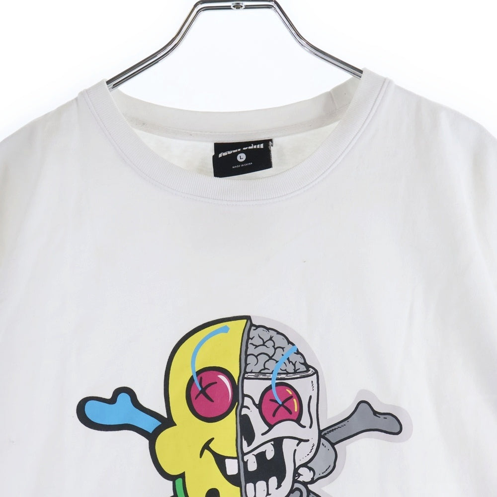 ICE CREAM(アイスクリーム) SKULL T-SHIRT 491-2207 スカルプリント クルーネックス半袖Tシャツカットソー ホワイト