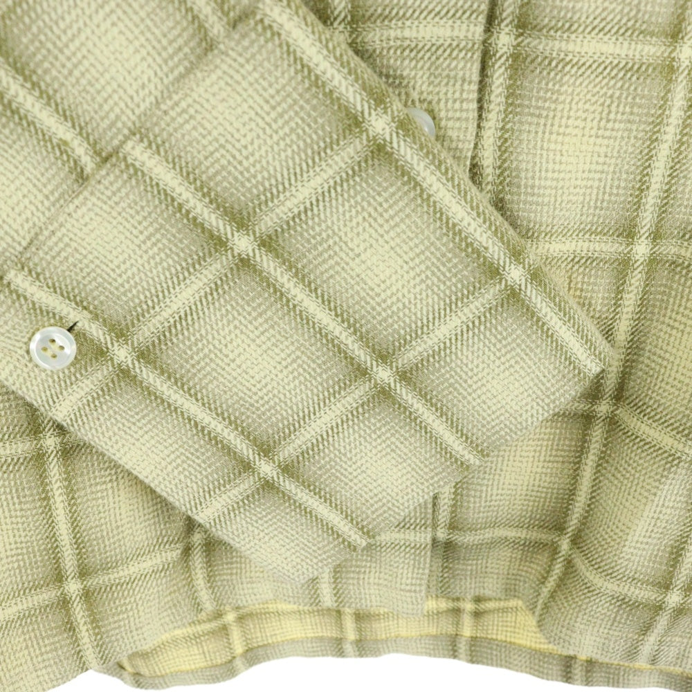 Sefr(セファ) 25SS Ignacio Check Shirt チェック柄オーバーサイズ 長袖シャツ グリーン