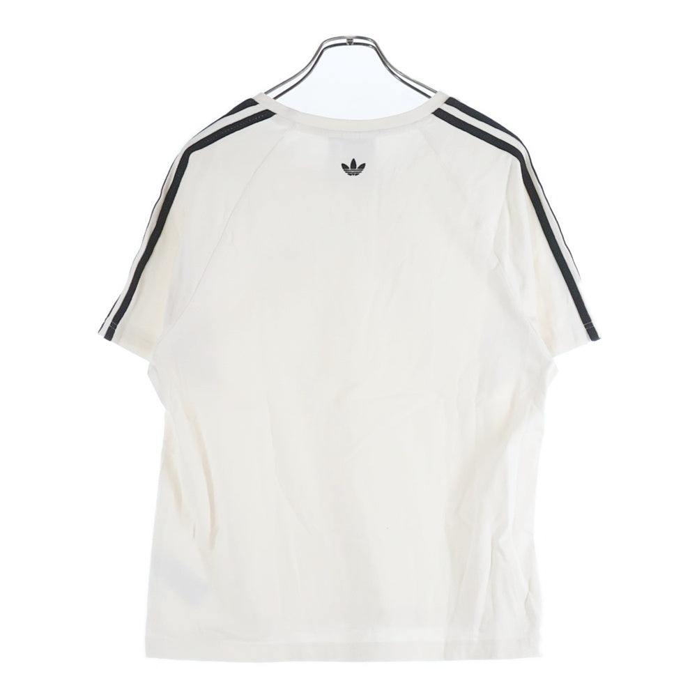 adidas(アディダス) ×Wales Bonner Wb S S Tee IT9788 フロントロゴ刺繍 クルーネック半袖Tシャツカットソー ホワイト