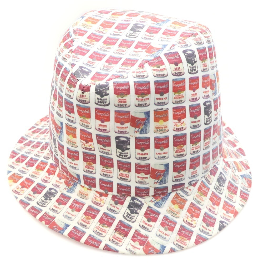 CA4LA(カシラ) Campbell Soup Hat キャンベルスープ バケットハット 帽子 ホワイト/レッド