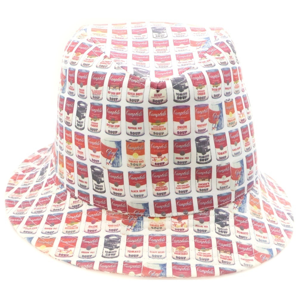 CA4LA(カシラ) Campbell Soup Hat キャンベルスープ バケットハット 帽子 ホワイト/レッド