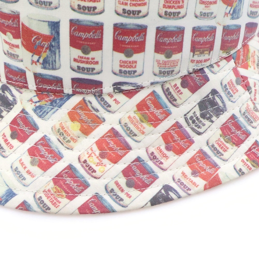 CA4LA(カシラ) Campbell Soup Hat キャンベルスープ バケットハット 帽子 ホワイト/レッド