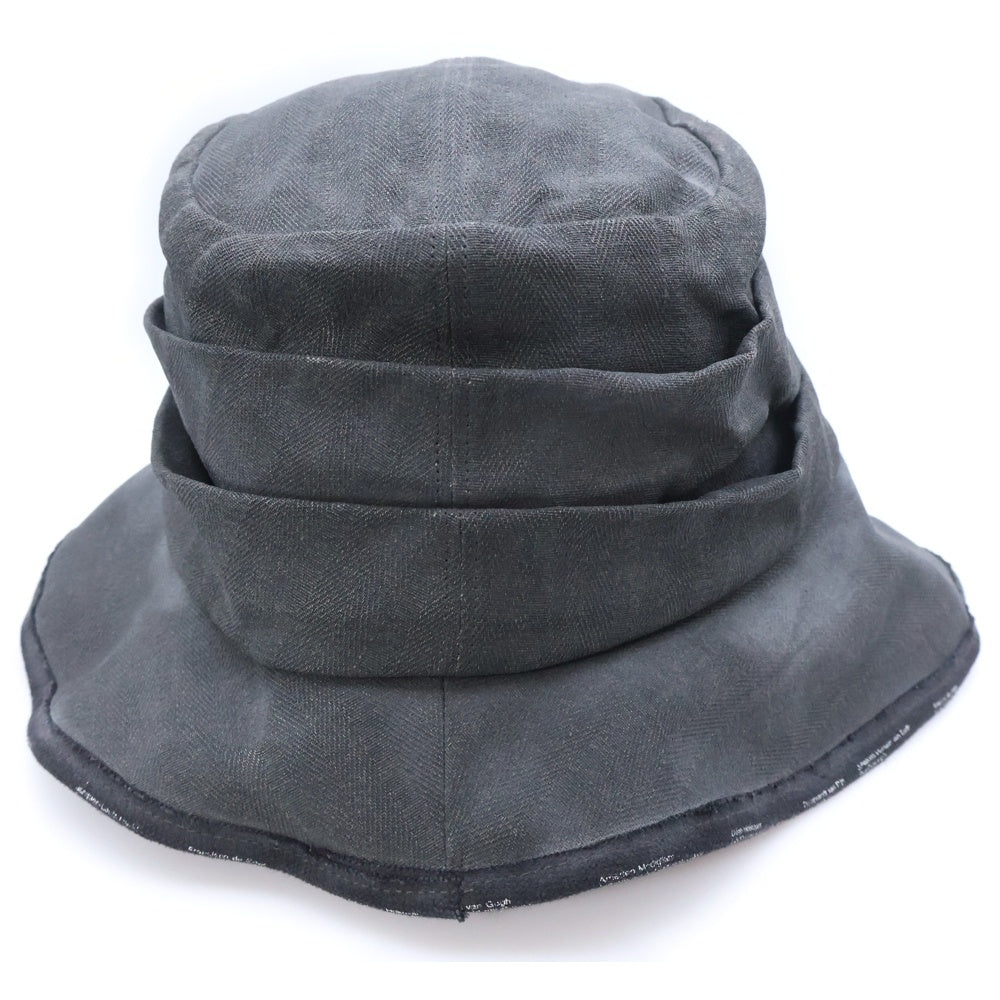 CA4LA(カシラ) シワ加工 変形バケットハット グレー