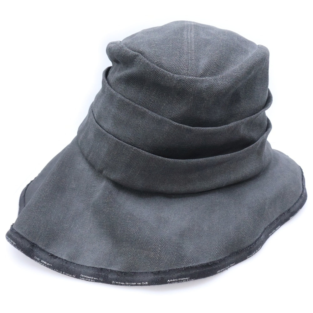 CA4LA(カシラ) シワ加工 変形バケットハット グレー