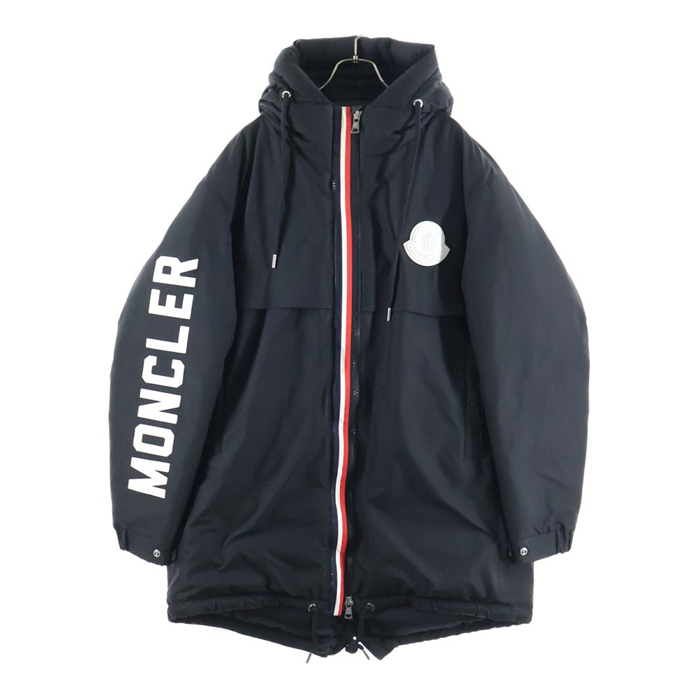 MONCLER(モンクレール) 19AW CHARNIER E20914236005 シャルニエ アームロゴ ジップアップダウンジャケット ブラック