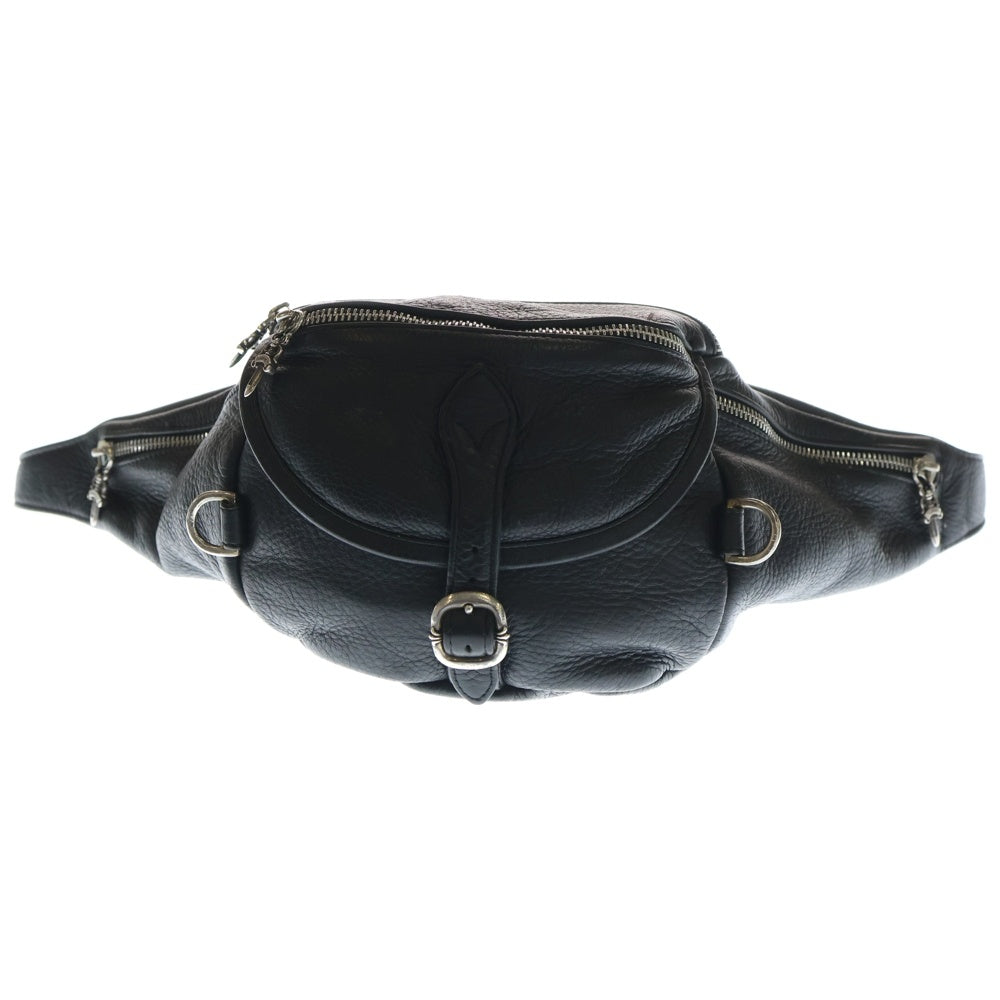 CHROME HEARTS(クロムハーツ) #1 SNAT PACK スナットパック ダガージップ ガンスリンガーベルト レザーウエストバッグ ブラック BCA378