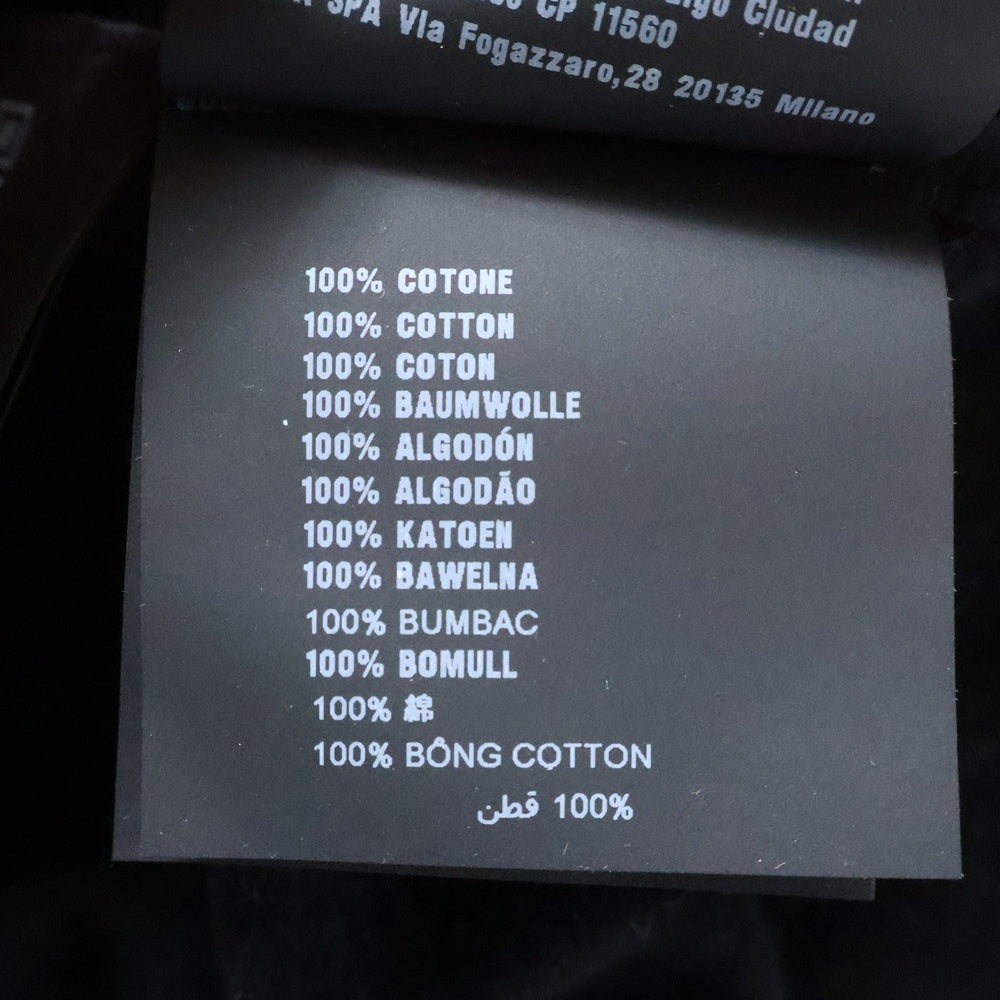 PRADA(プラダ) 23AW COTTON LONGSLEEVE POLO DNA793 コットン長袖ポロシャツ ブラック