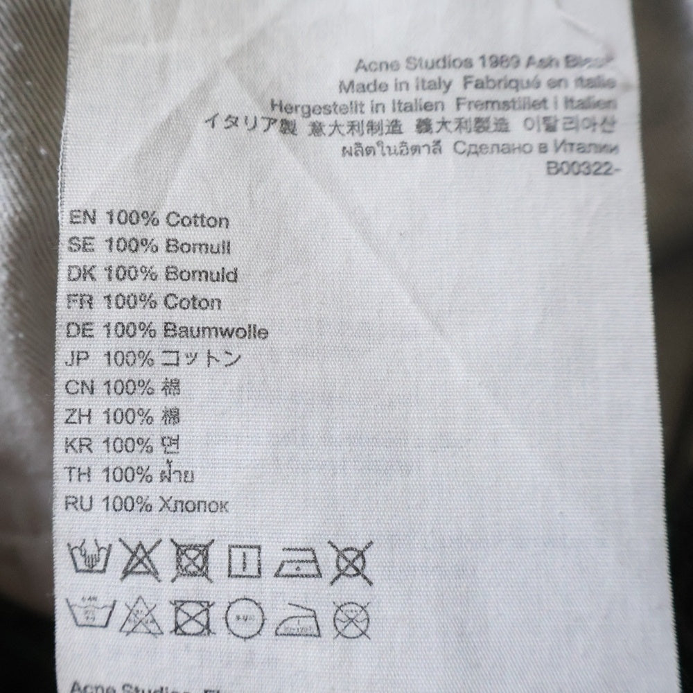 Acne Studios(アクネ ストゥディオズ) 1989 Ash Black B00322 アッシュ ワイドデニムパンツ ジーンズ
