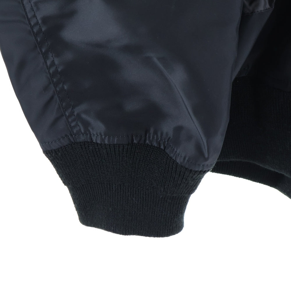 Sacai(サカイ) 25AW 2025 Nylon Twill Blouson 25-03785M ナイロンツイルブルゾンジャケット ボンバージャケット MA-1 ブラック