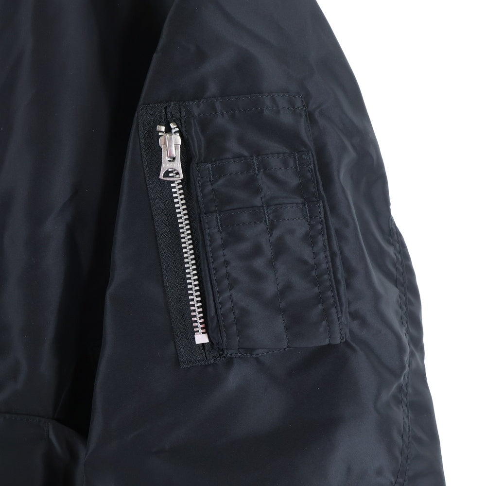 Sacai(サカイ) 25AW 2025 Nylon Twill Blouson 25-03785M ナイロンツイルブルゾンジャケット ボンバージャケット MA-1 ブラック