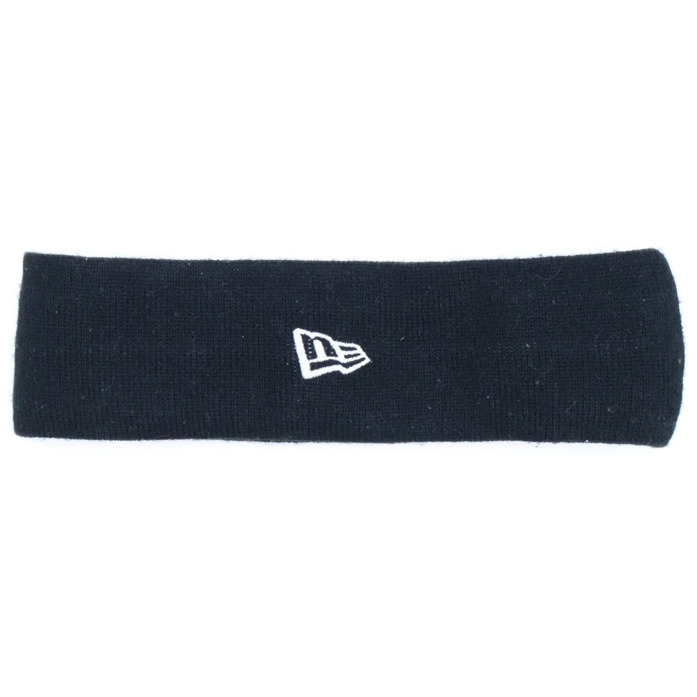 SUPREME(シュプリーム) ×NEW ERA 18AW Big Logo Headband ×ニューエラ ビッグロゴ ヘアバンド ブラック/ホワイト