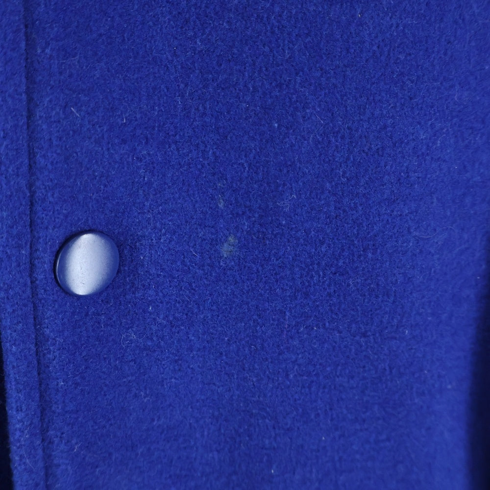 STUSSY(ステューシー) 23AW SPORT MELTON VARSITY JACKET スポーツ メルトン バーシティジャケット スタジャン ブルゾン ブルー 115736