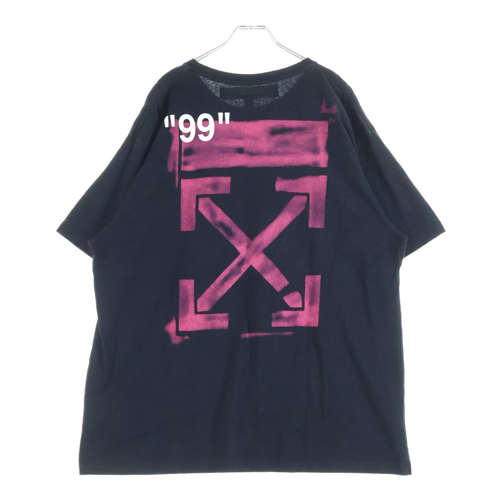 OFF-WHITE(オフホワイト) 19SS Stencil T-Shirt OMAA038R19185015 ステンシル クルーネック半袖Tシャツカットソー ブラック OMAA038R19185015