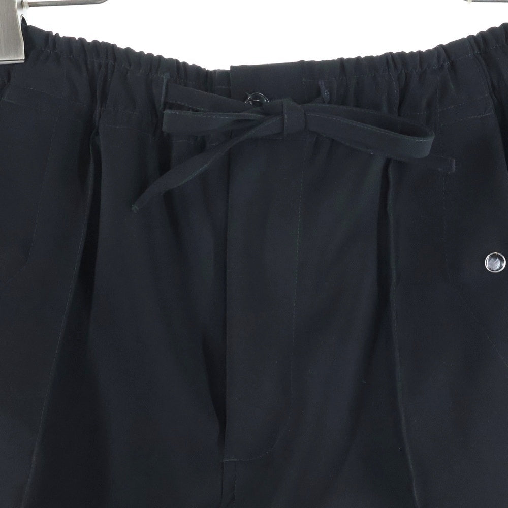 Needles(ニードルス) TRACK PANTS RW260 フロントロゴ刺繍 トラックパンツ ブラック