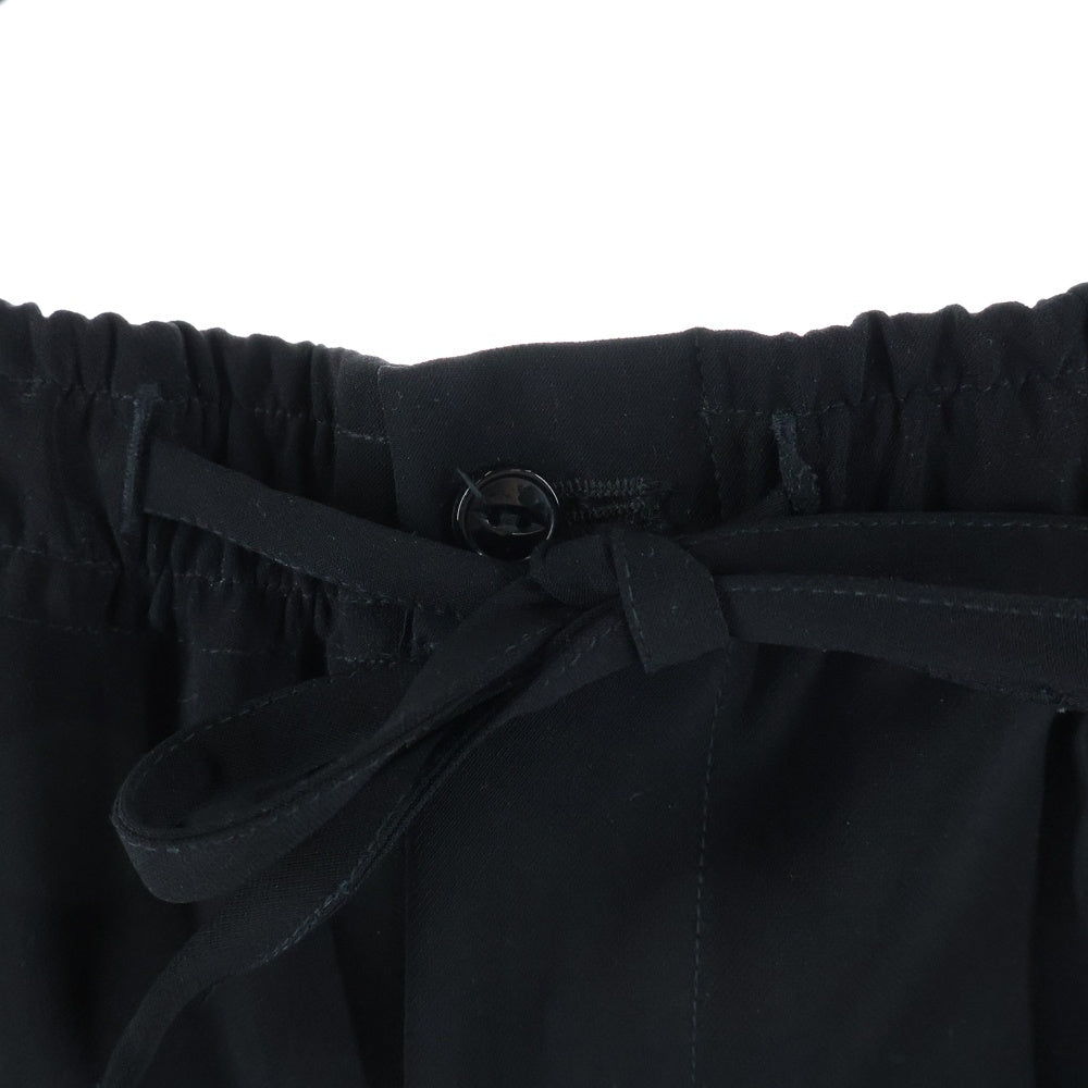 Needles(ニードルス) TRACK PANTS RW260 フロントロゴ刺繍 トラックパンツ ブラック