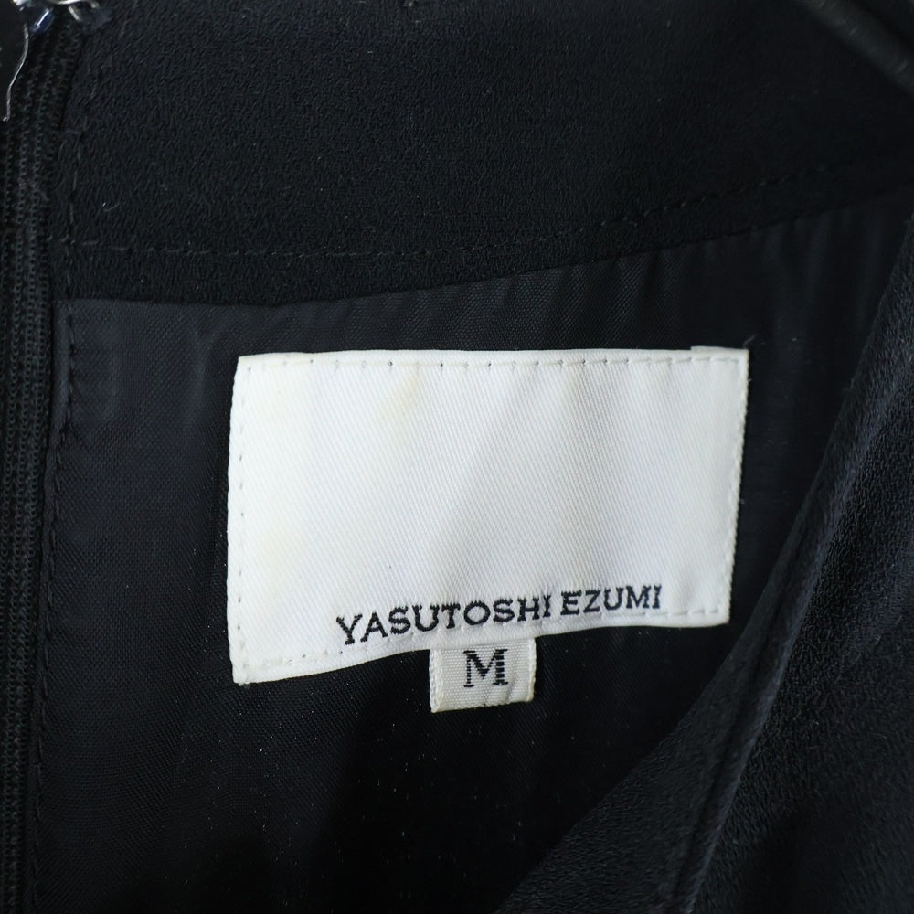 Yasutoshi Ezumi(ヤストシエズミ) YASUTOSHI EZUMI 【ヤストシエズミ】 ドッキングノースリーブワンピース ブラック レディース