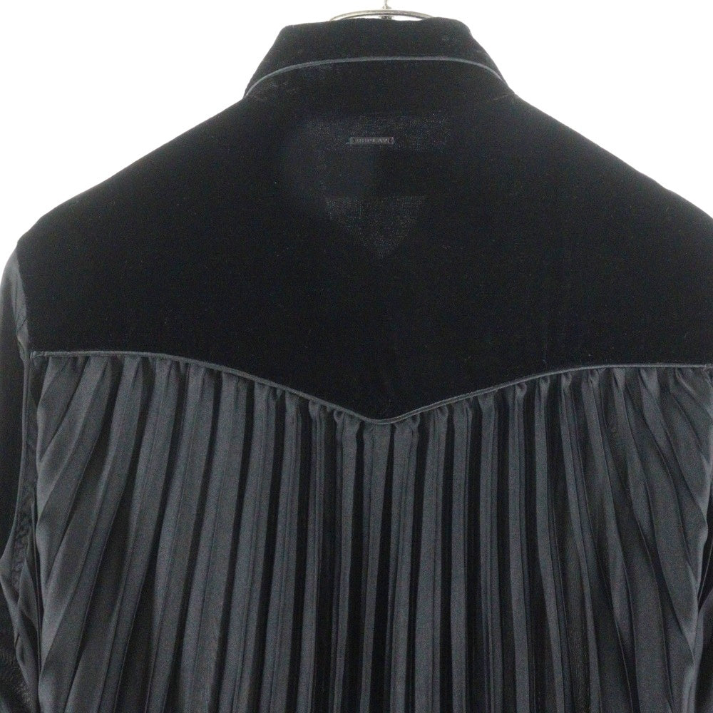 REPLAY(リプレイ) プリーツ 長袖シャツ ロングスリーブ ワンピース ブラック レディース 2257433