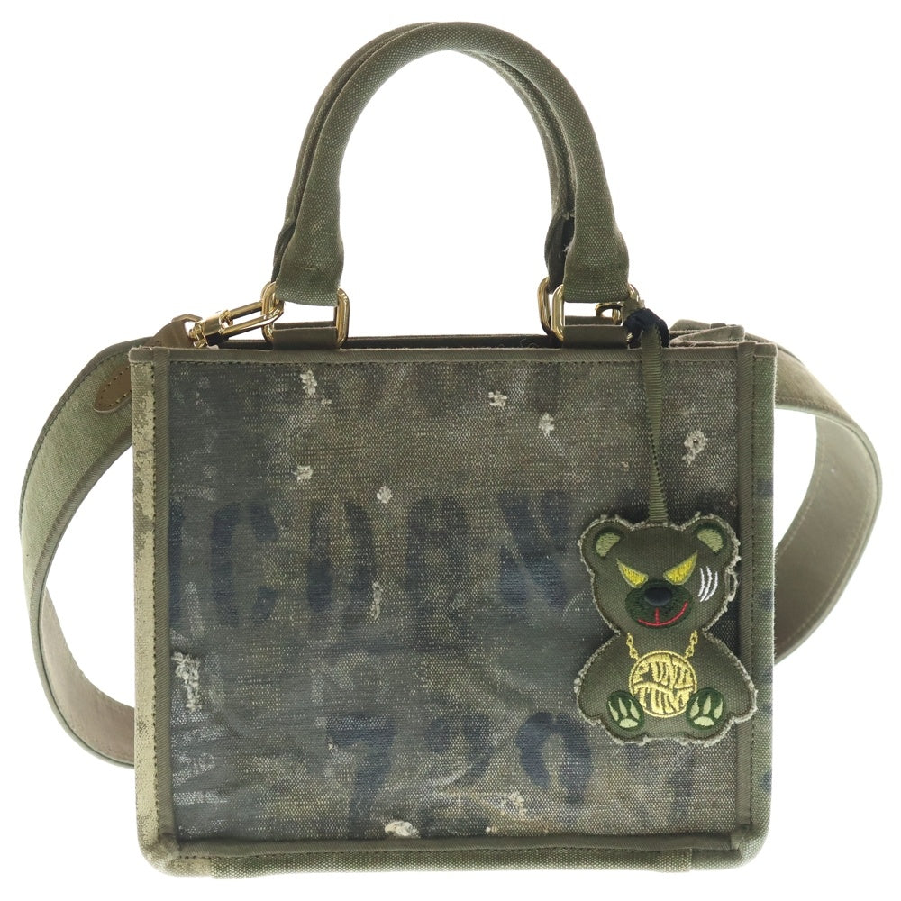 NO BRAND(ノーブランド) Punktum 【パンクタム】 REMAKE ARMY MINI TOTE BAG 2WAYバッグ トートバッグ カーキ
