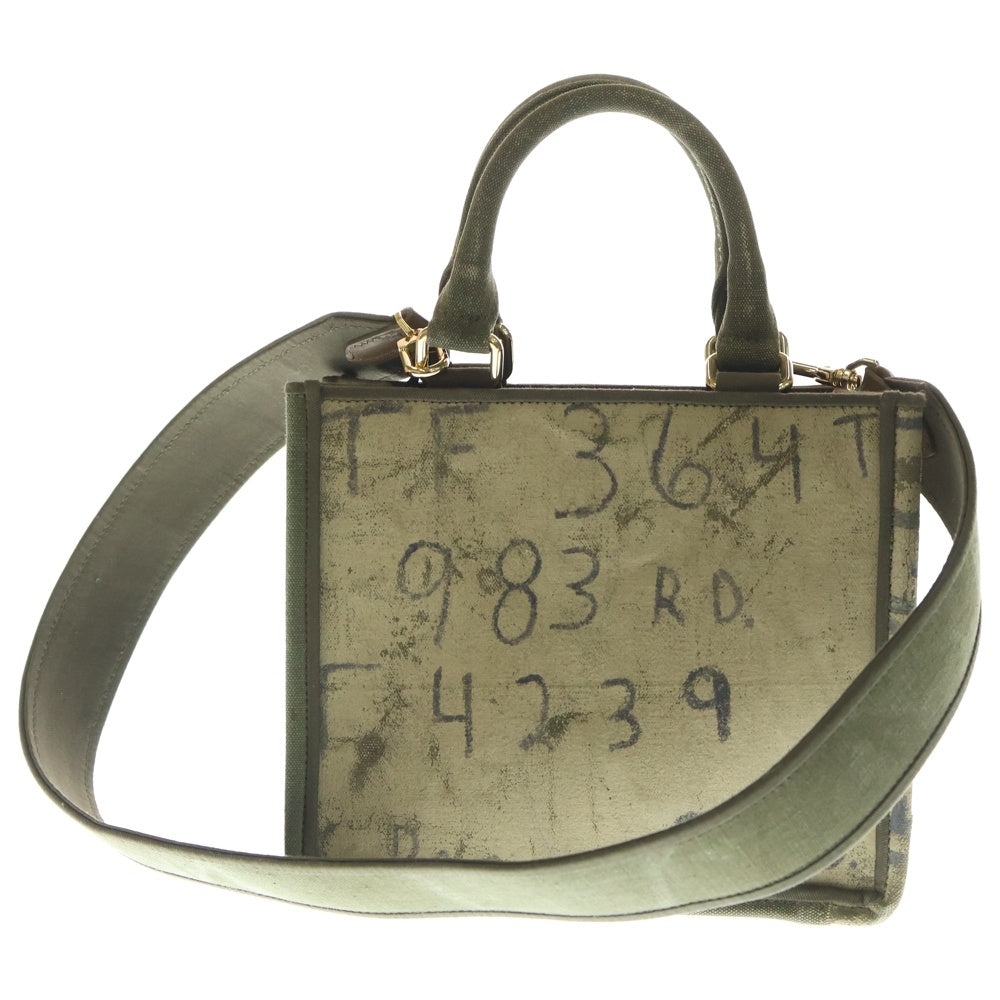 NO BRAND(ノーブランド) Punktum 【パンクタム】 REMAKE ARMY MINI TOTE BAG 2WAYバッグ トートバッグ カーキ