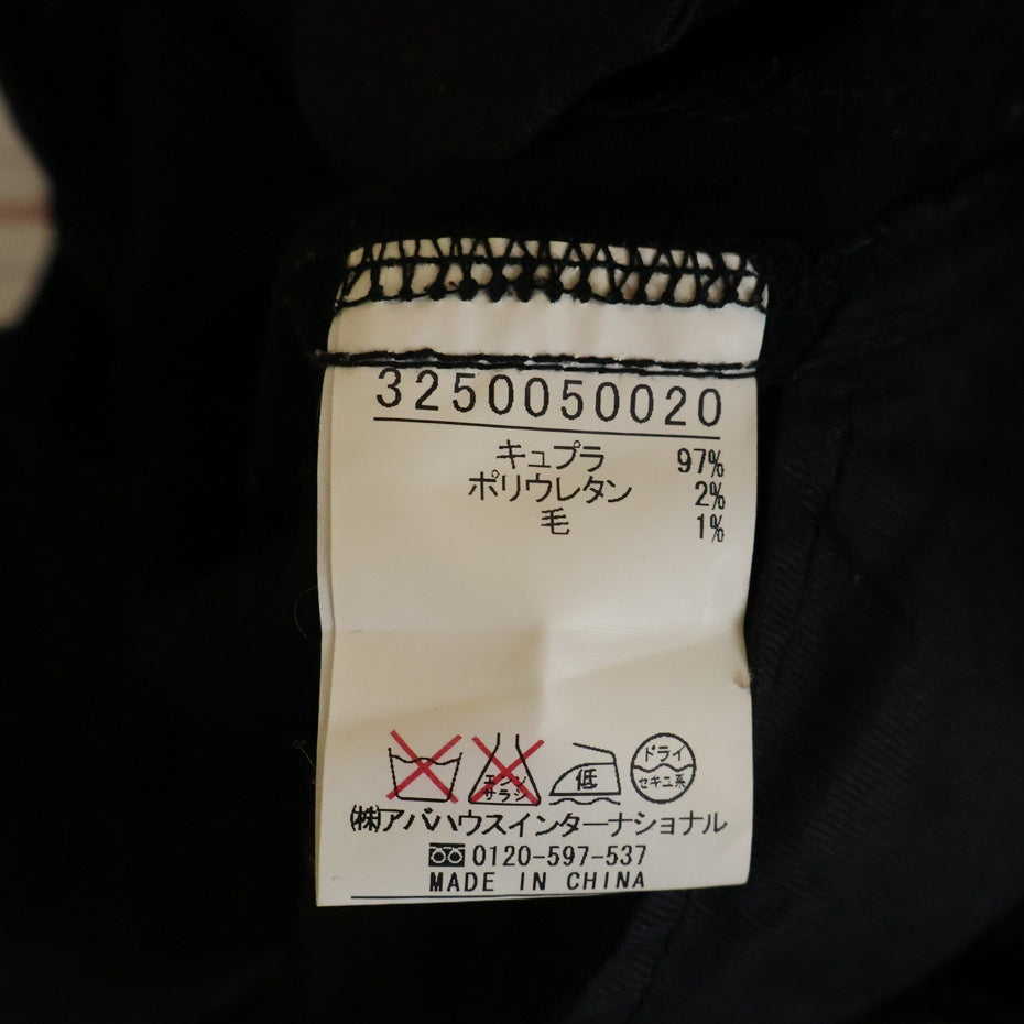 qualite(カリテ) キュプラ ウール混パンツ ブラック レディース 3250050020
