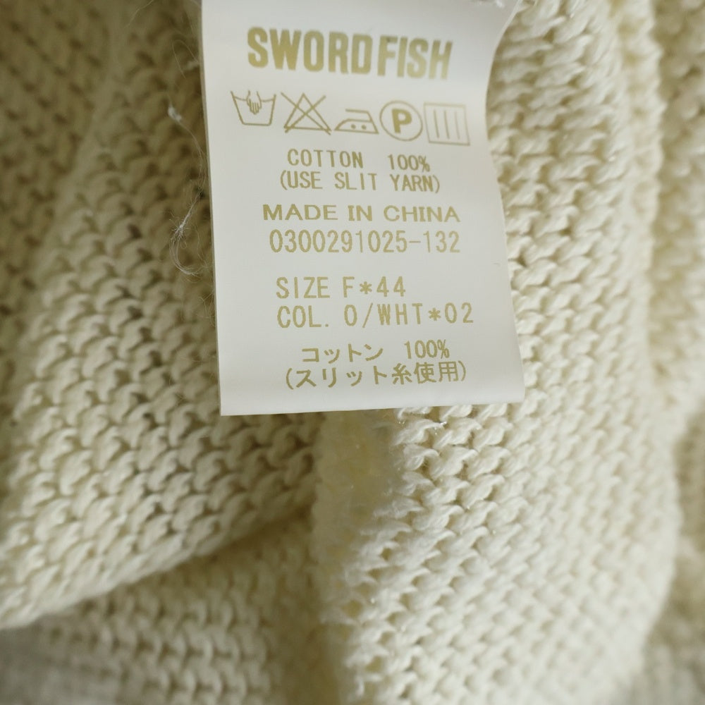 NO BRAND(ノーブランド) SWORD FISH 【ソードフィッシュ】 コットンフード付きカーディガン ベージュ レディース