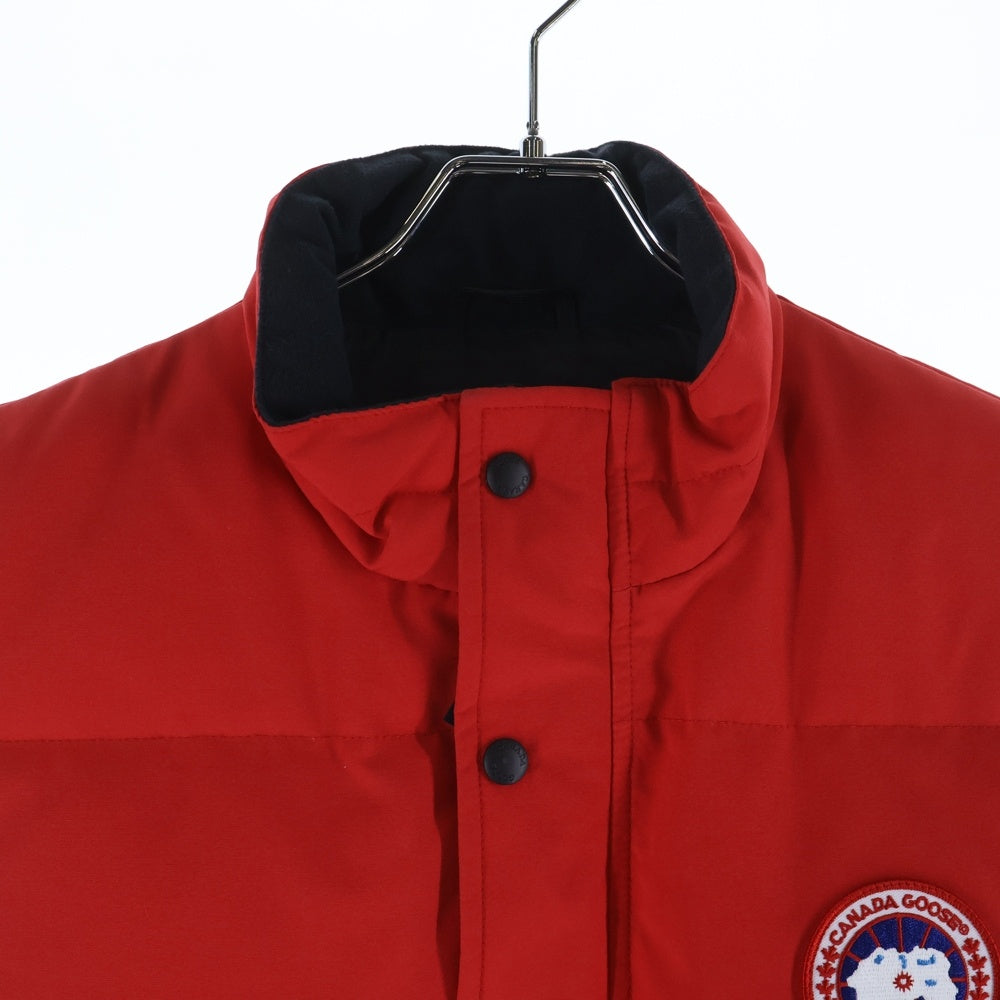 CANADA GOOSE(カナダグース) GARSON VEST 4151M ギャルソン ワッペンロゴ ジップアップ ダウンベスト レッド