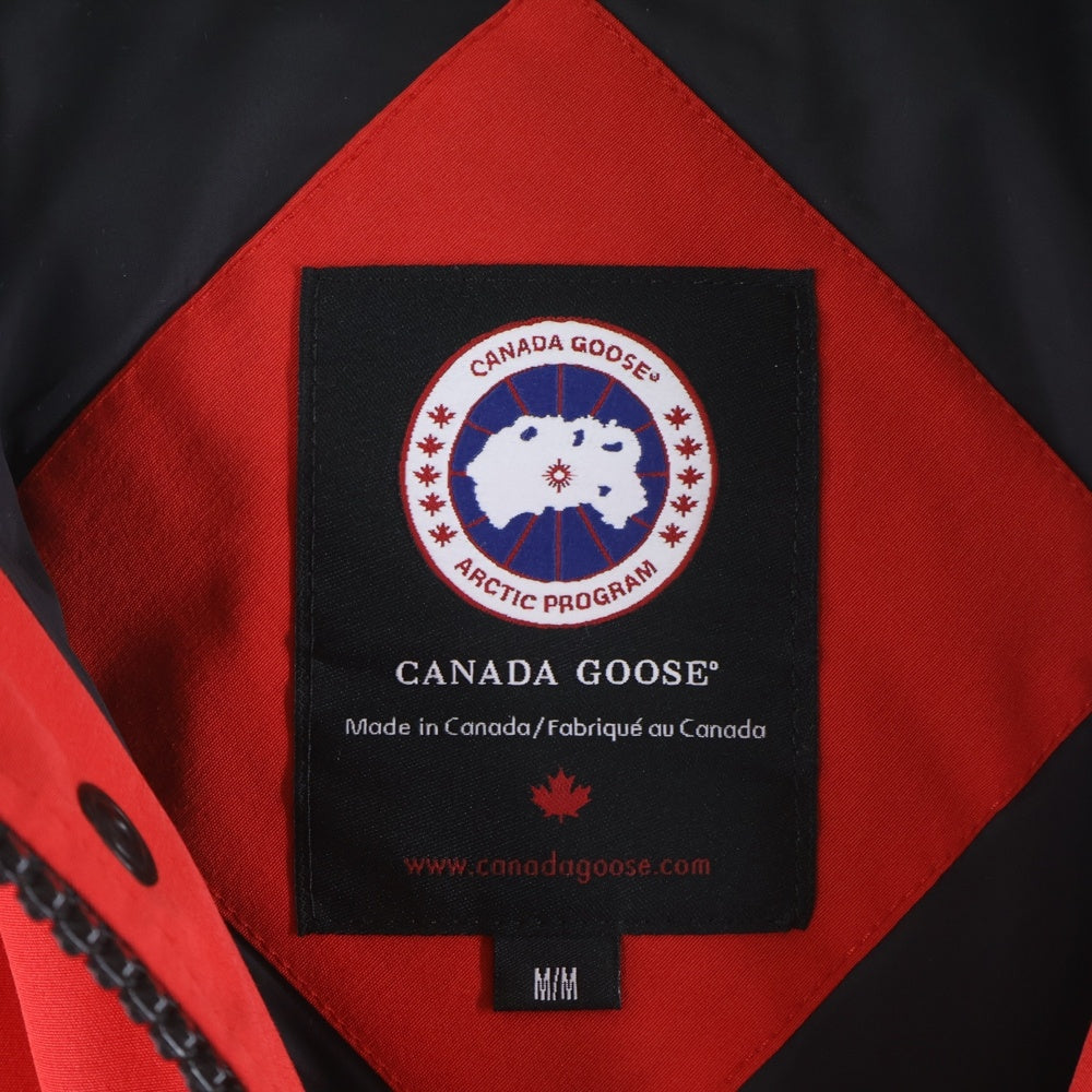 CANADA GOOSE(カナダグース) GARSON VEST 4151M ギャルソン ワッペンロゴ ジップアップ ダウンベスト レッド