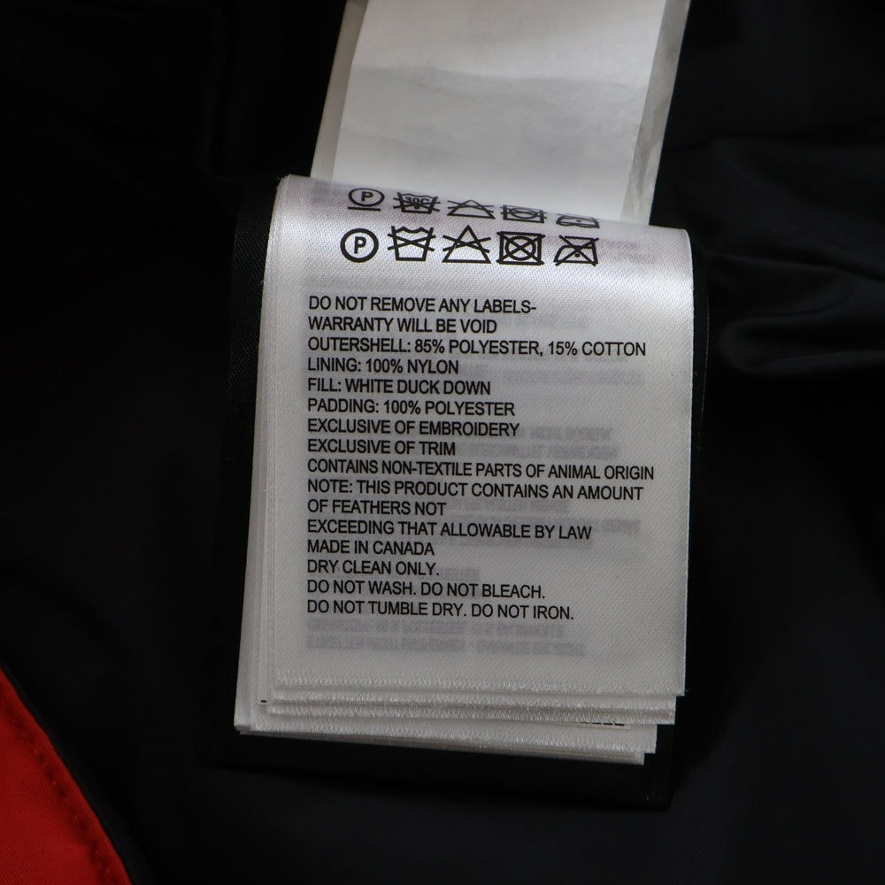 CANADA GOOSE(カナダグース) GARSON VEST 4151M ギャルソン ワッペンロゴ ジップアップ ダウンベスト レッド