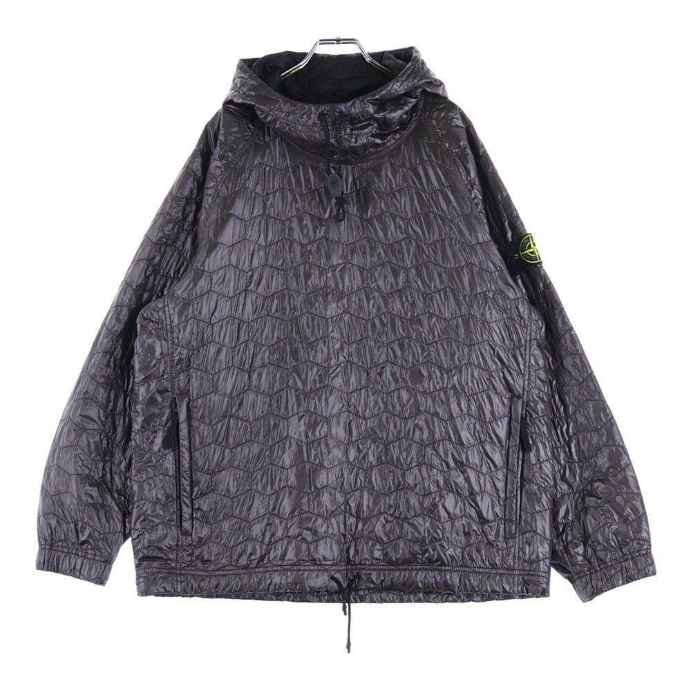 STONE ISLAND(ストーンアイランド) 18AW Chocolate Brown Pertex Quantum Primaloft Smock 681542821 フーデッド プルオーバー ナイロンジャケット チョコレートブラウン