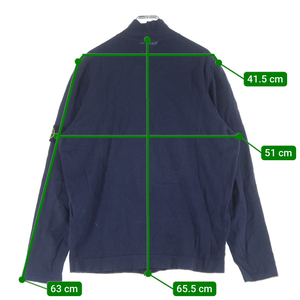 STONE ISLAND(ストーンアイランド) 18SS driver's knit 6815545B9 ドライバーズニット ジップアップ ニット カーディガン ネイビー