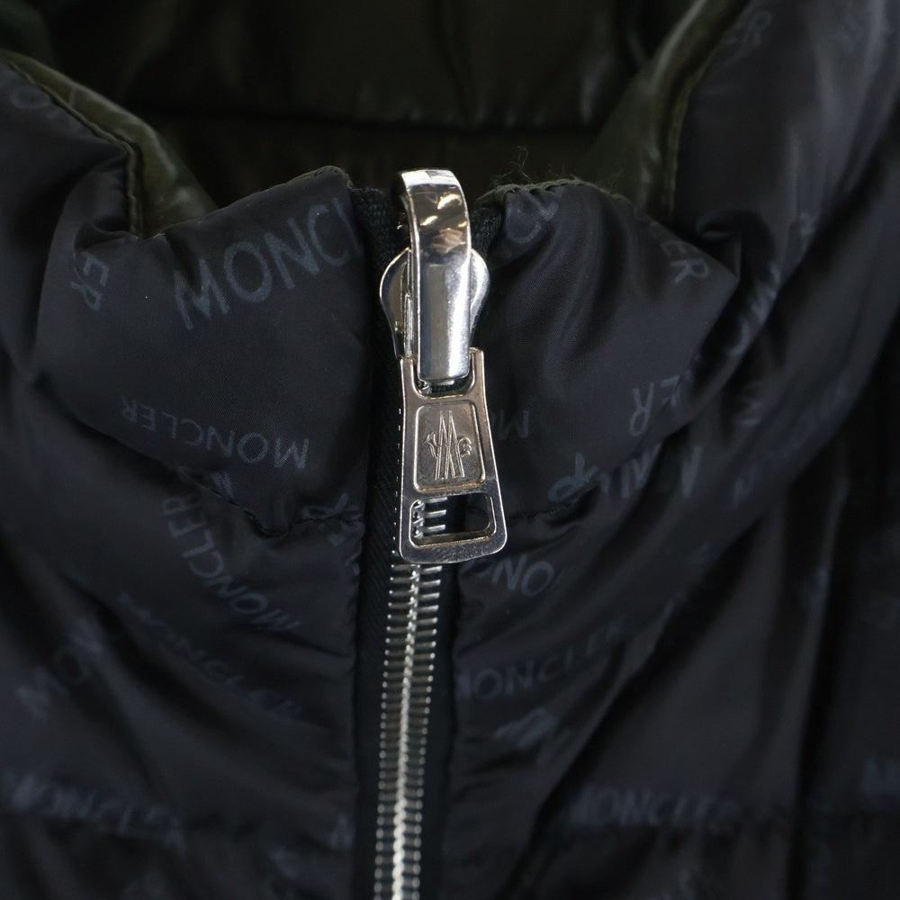 MONCLER(モンクレール) 22AW Pouctal reversible puffer jacket H10911A00130 ポーチクタル リバーシブルダウンジャケット カーキ/グレー