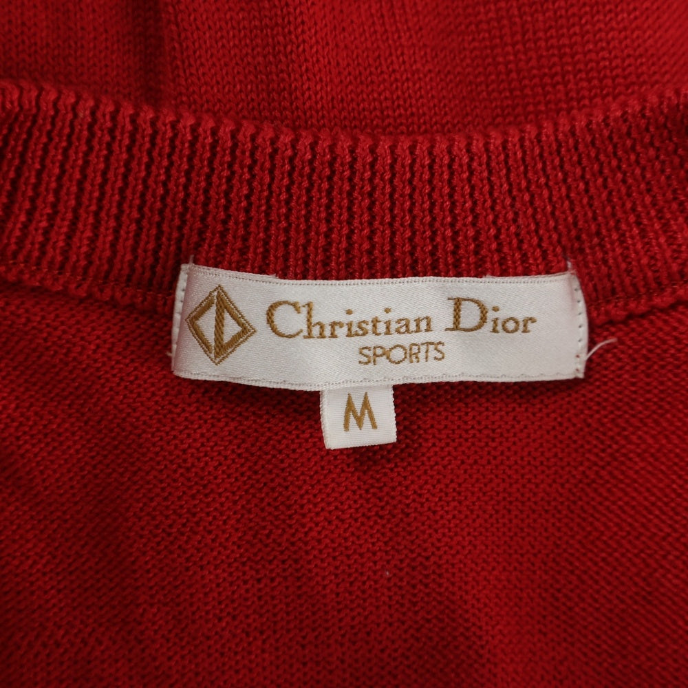 Christian Dior SPORTS(クリスチャンディオールスポーツ) 90s VINTAGE ロゴ ニットベスト レディース レッド