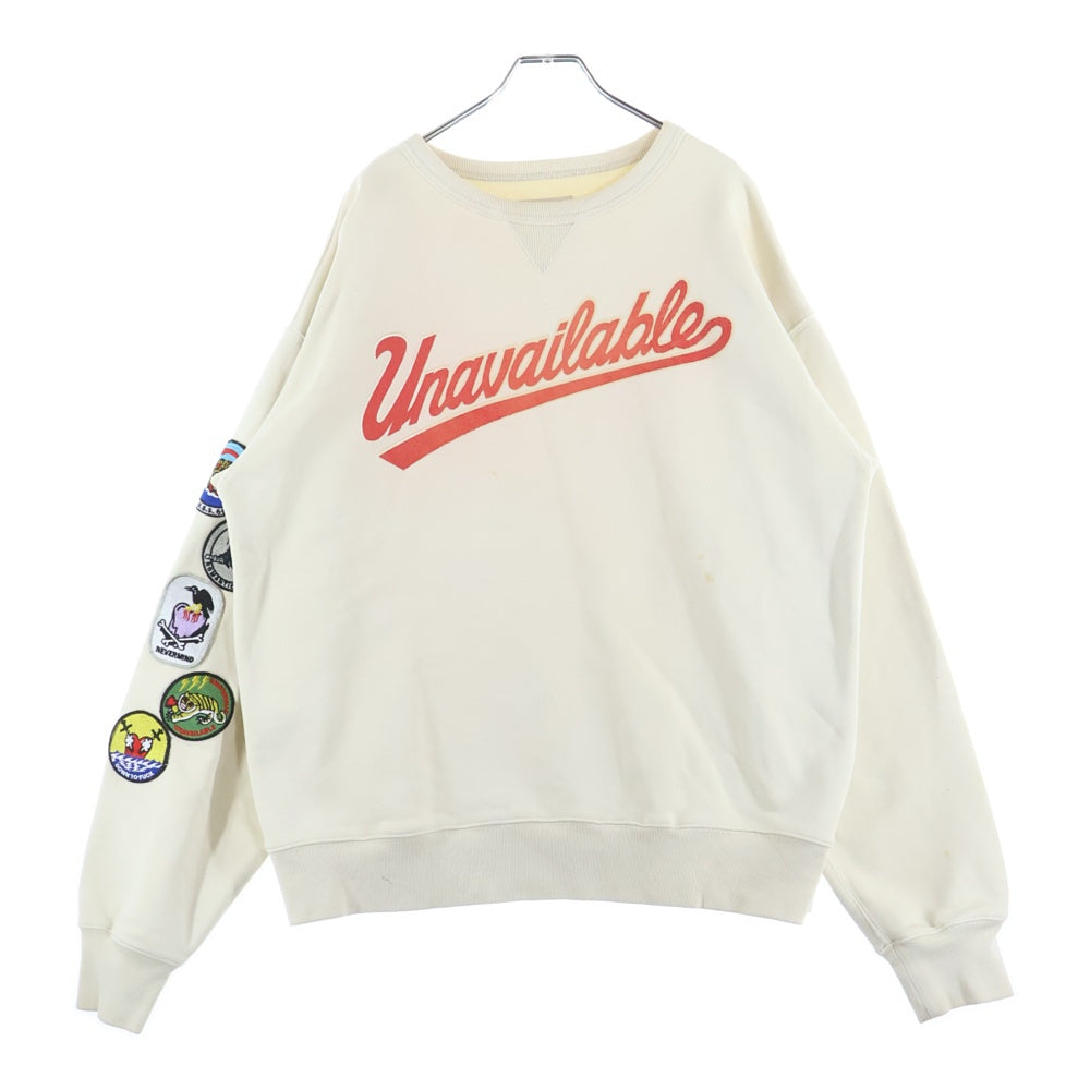 Emotionally Unavailable(エモーショナリー アンアヴェイラブル) フロントロゴプリント クルーネックスウェットトレーナー ベージュ EU-A22-0000-022
