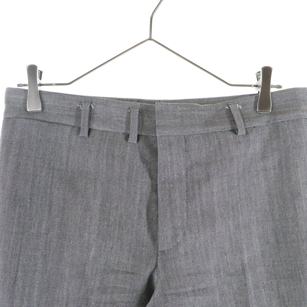 SAINT LAURENT PARIS(サンローランパリ) Classic Slim Gabardine Wool Trousers Pants クラシック スリム ウール トラウザーパンツ グレー 460705