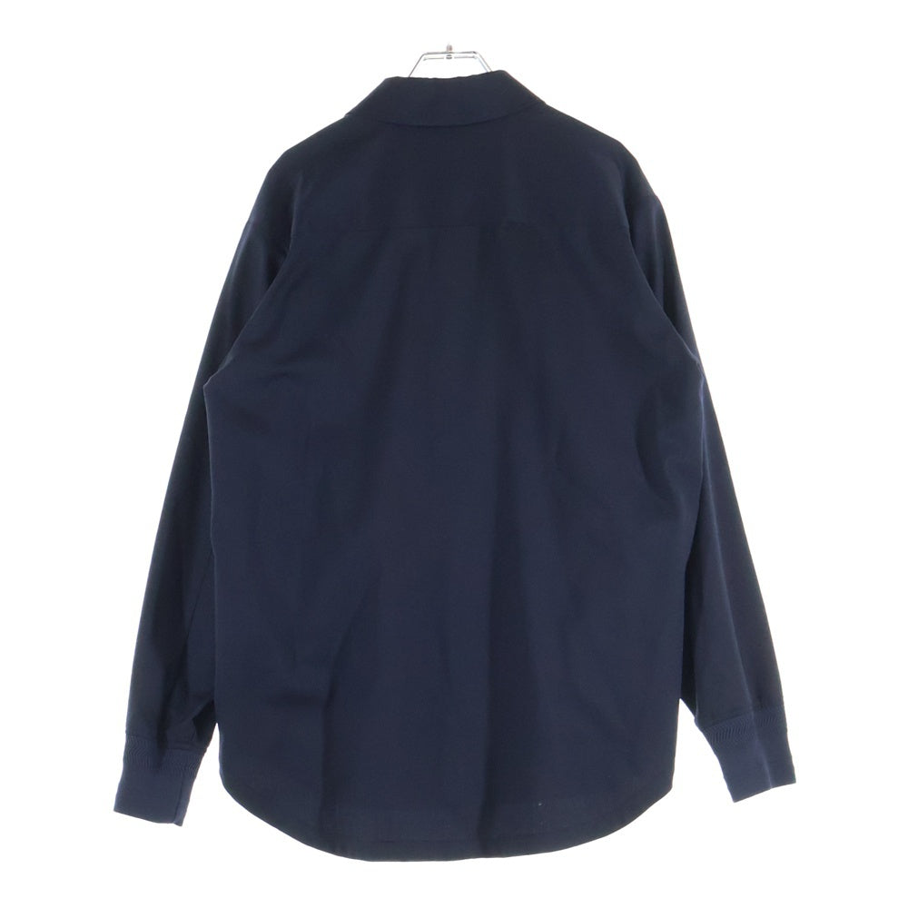 NO BRAND(ノーブランド) salvy(サヴィー) コットン ボタン長袖シャツ ネイビー SV05-3015C