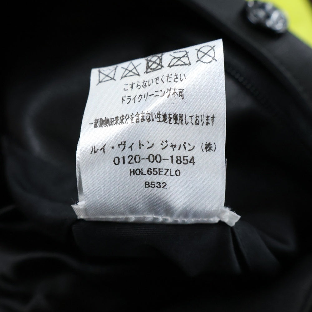 LOUIS VUITTON(ルイヴィトン) 22AW Disorted Motocycle Leather Jacket モーターサイクル レザージャケット ブラック/イエロー H0L65EZL0